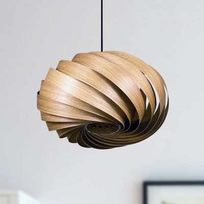 Quiescenta Lampe à suspendre Ø45 cm Chêne Gofurnit